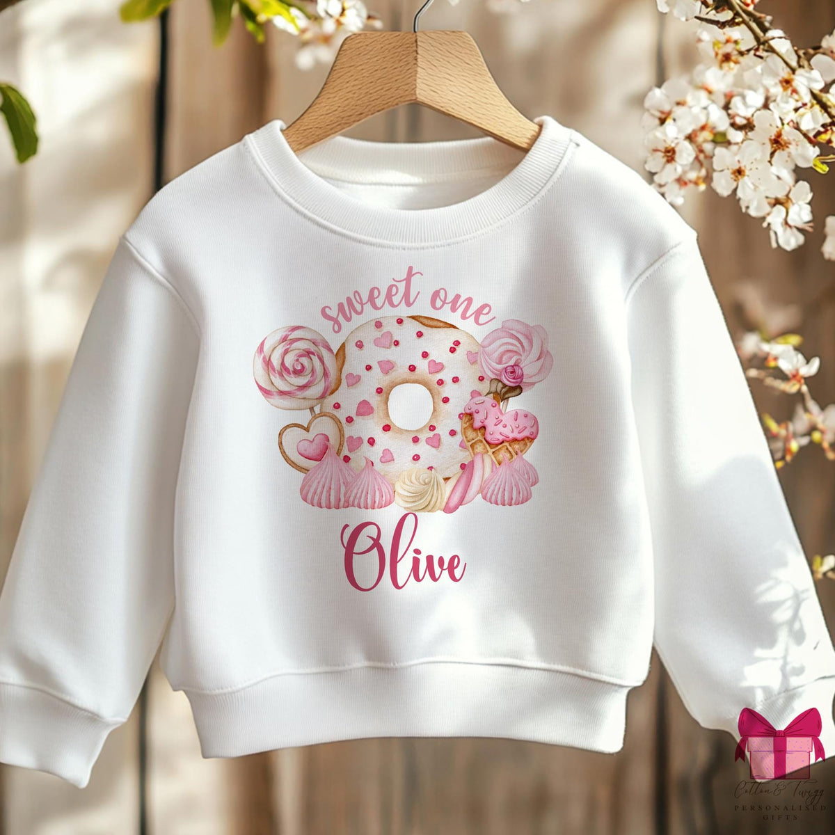 Sweet One personalised birthday sweatshirt