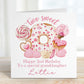 Girls doughnut 2nd birthday wrapping paper