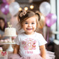 Girls doughnut 2nd birthday wrapping paper