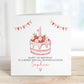 Strawberry Cake Berry First Birthday Card – photo 2
