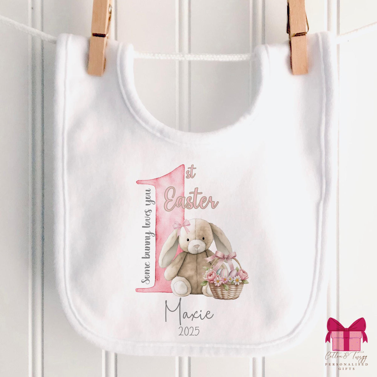 Bunny First Easter Babygrow for Girls