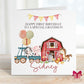 Red Barn & Tractor Farm Animals 1st Birthday Card for Boys – Cotton and Twigg