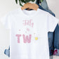 Pink Daisy is Two personalised T-shirt