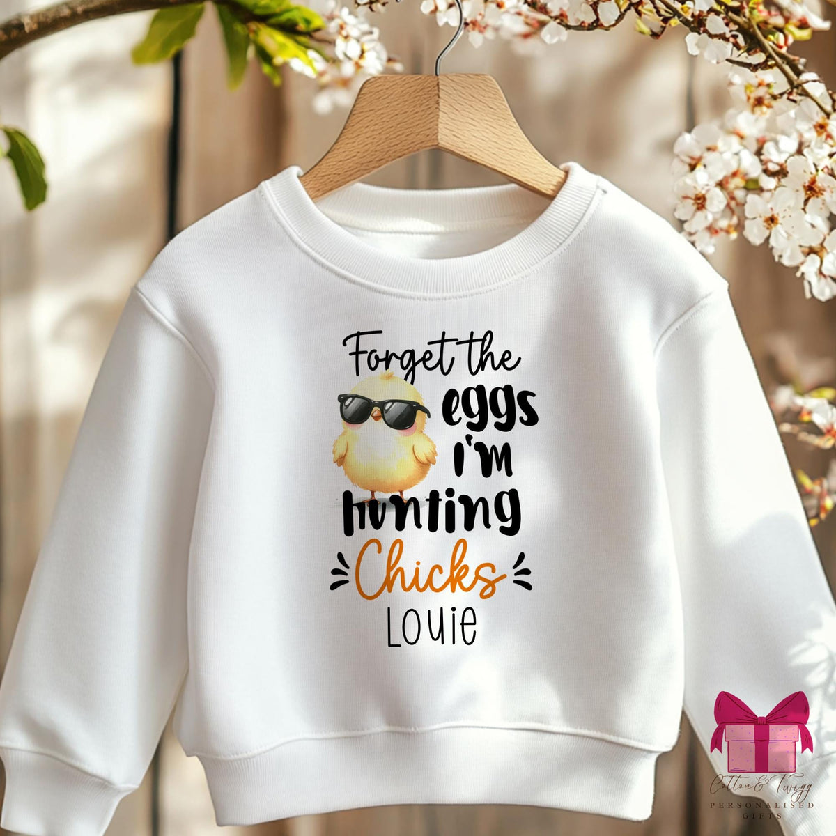 Cheeky Chick Easter Sweatshirt for Boys