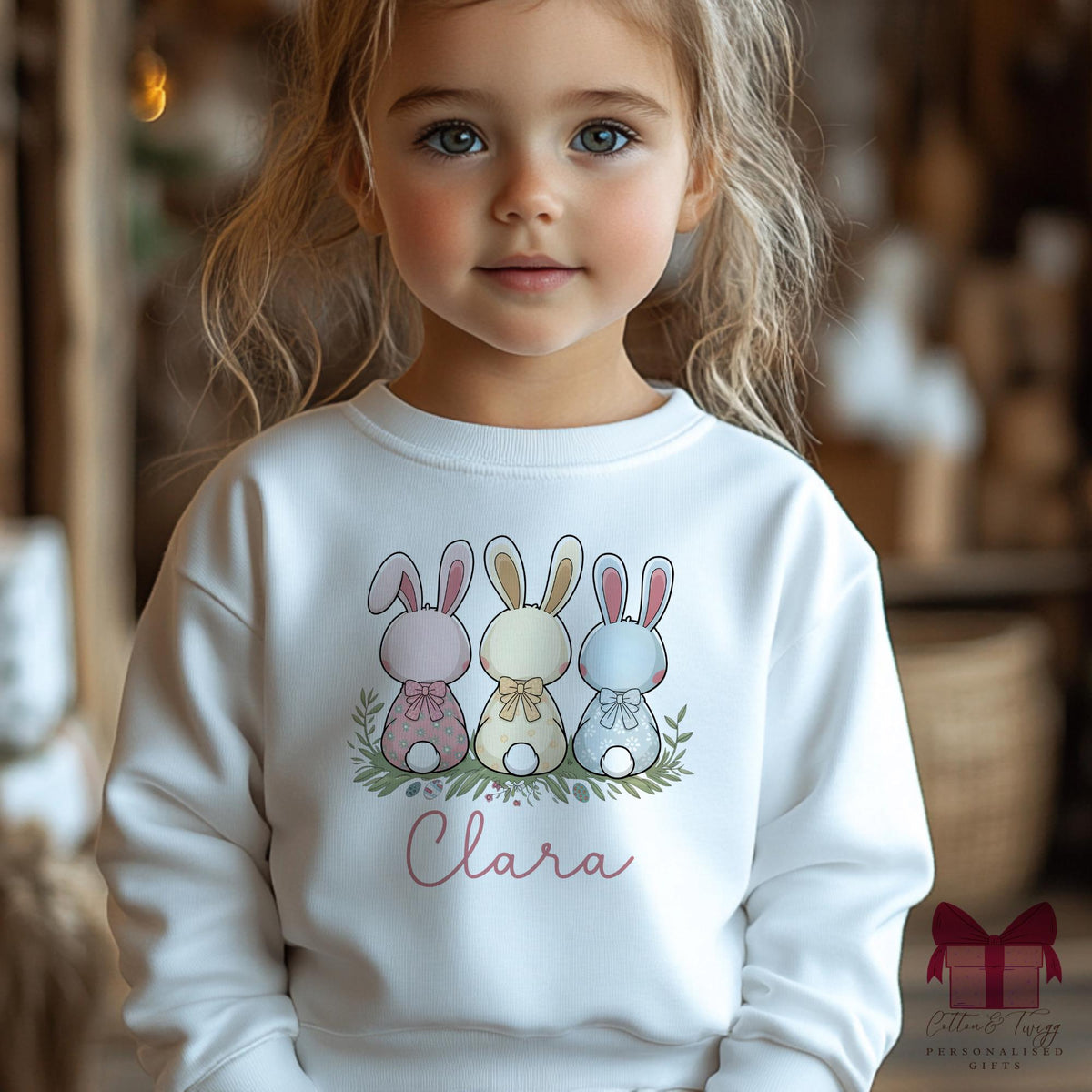 Easter Bunny Jumper for Girls