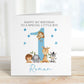 Safari Animals Any Age Birthday Card for Boys or Girls – Cotton and Twigg