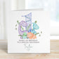 Pastel Dinosaur 1st Birthday Card for Boys or Girls – photo 2