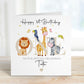 Safari Animals ONE 1st Birthday Card – photo 2