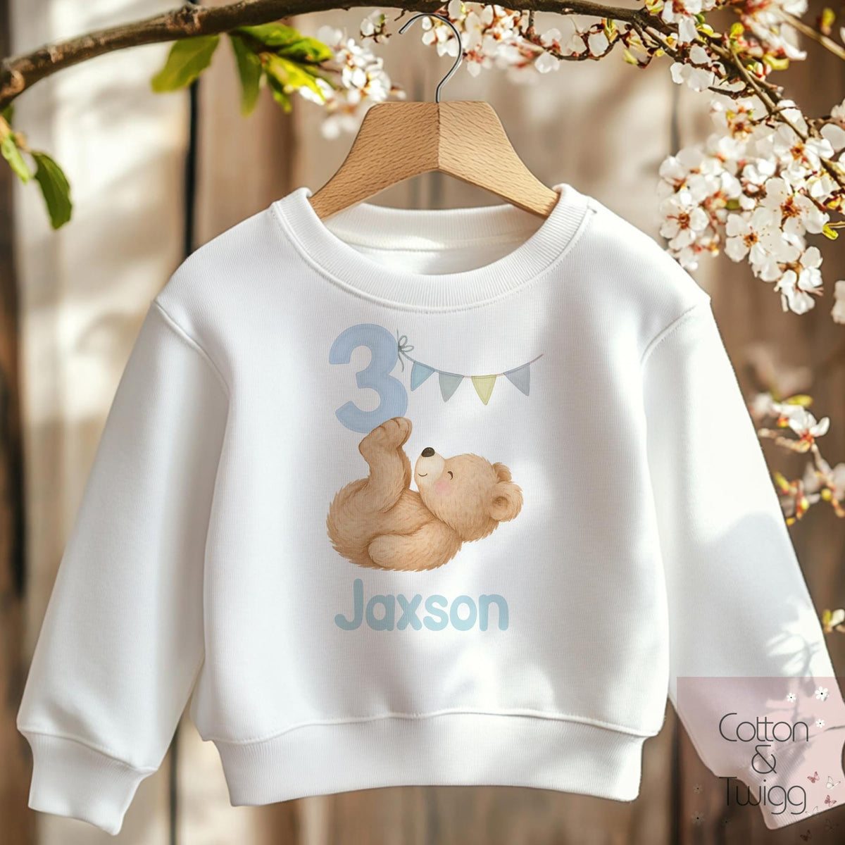 Blue Number One Teddy Sweatshirt
