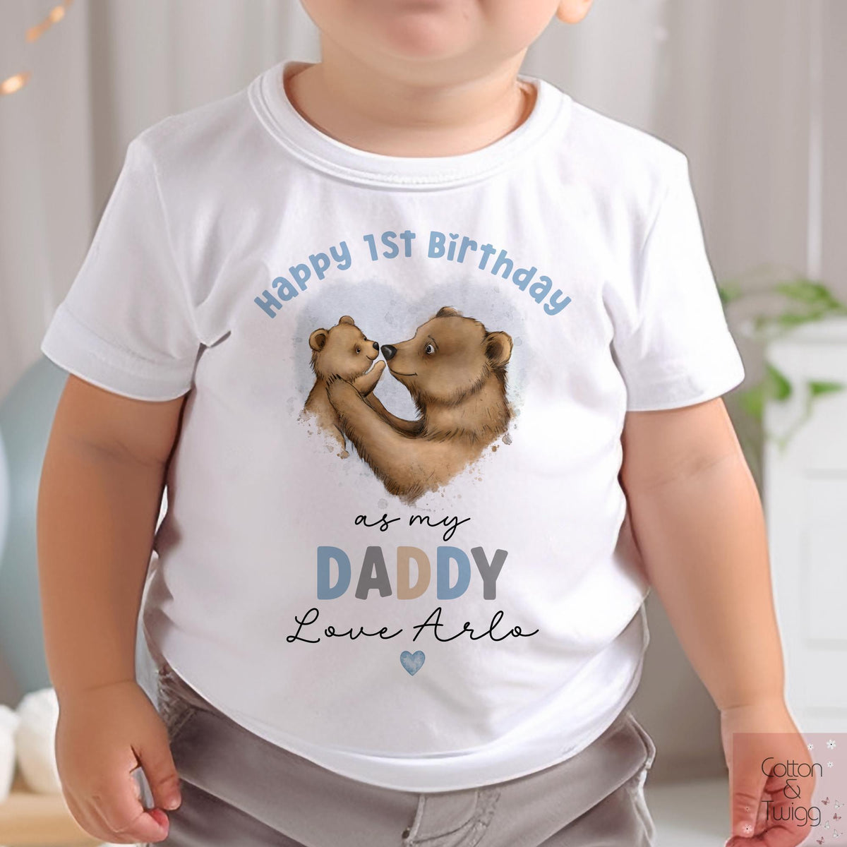 Daddy's First Birthday T-shirt