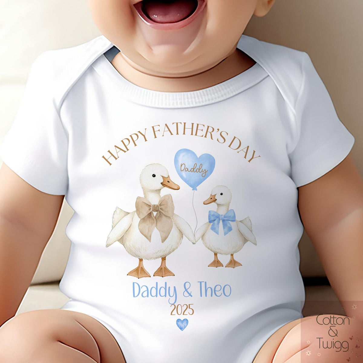 Goose Father's Day Babygrow for Boys