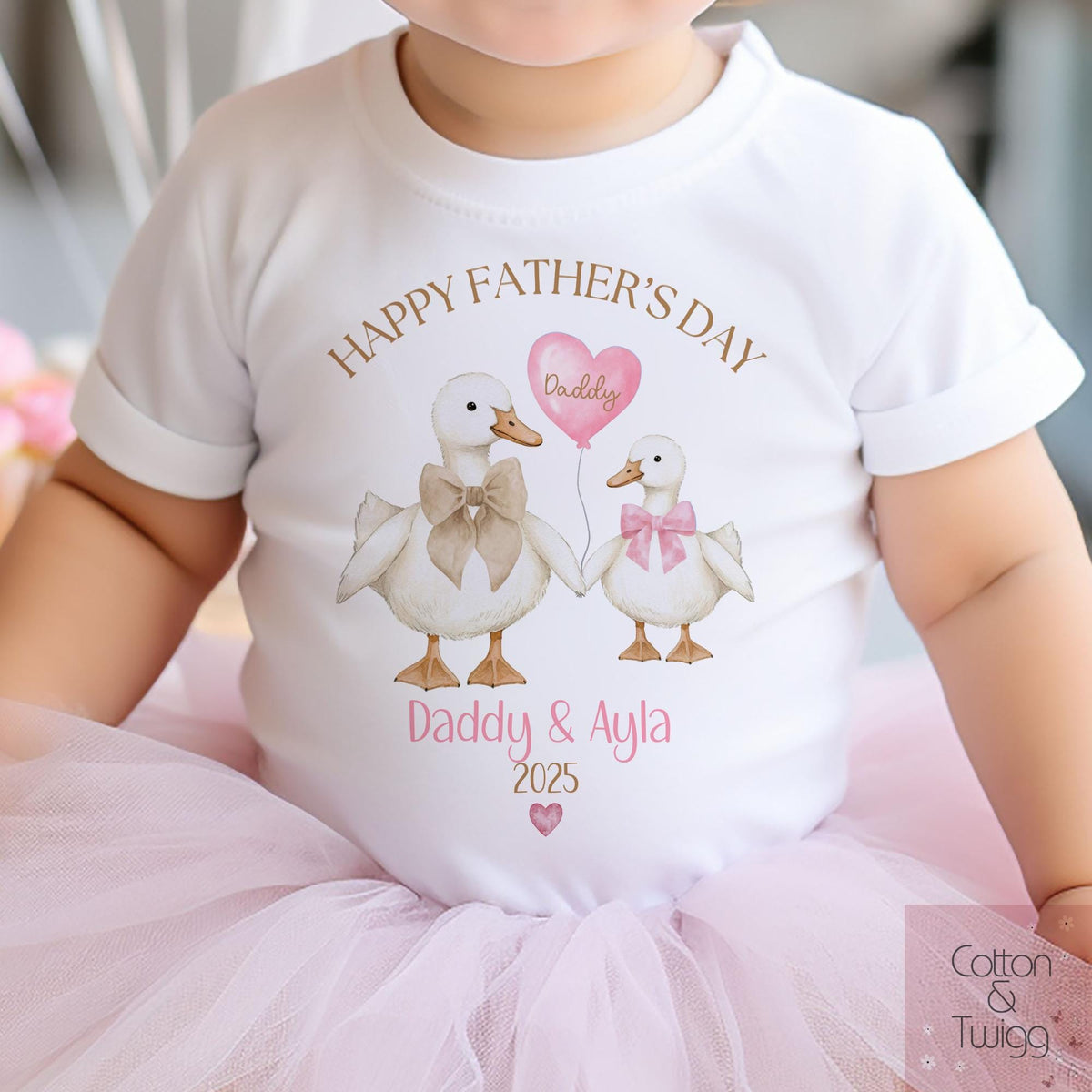Goose Father's Day Babygrow for Girls
