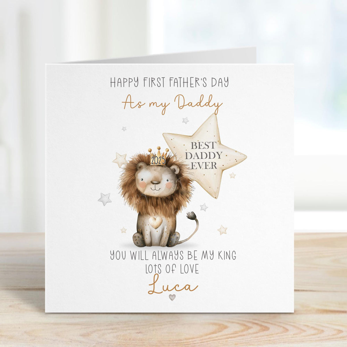 Lion Best Daddy Ever First Father's Day Card – photo 2