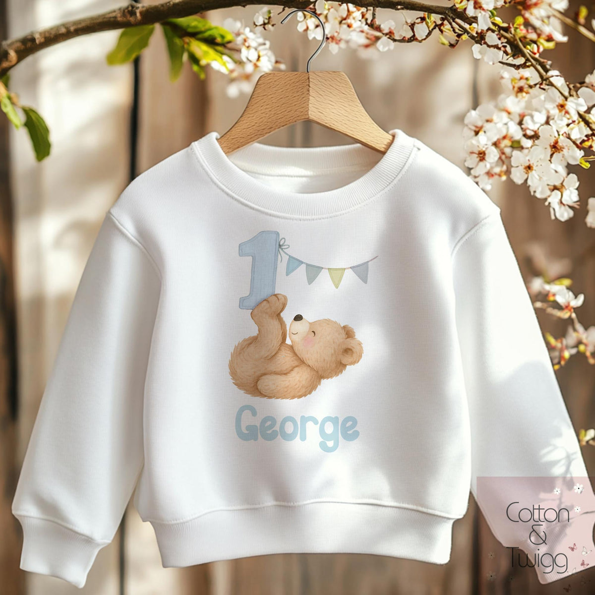 Pink Number One Teddy Sweatshirt