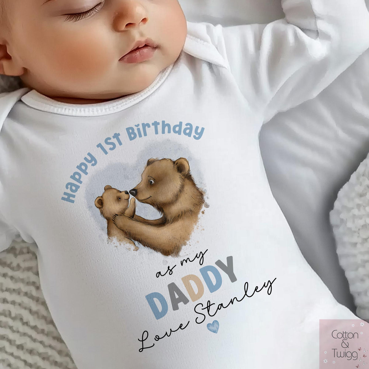 Daddy Birthday Babygrow and Vest