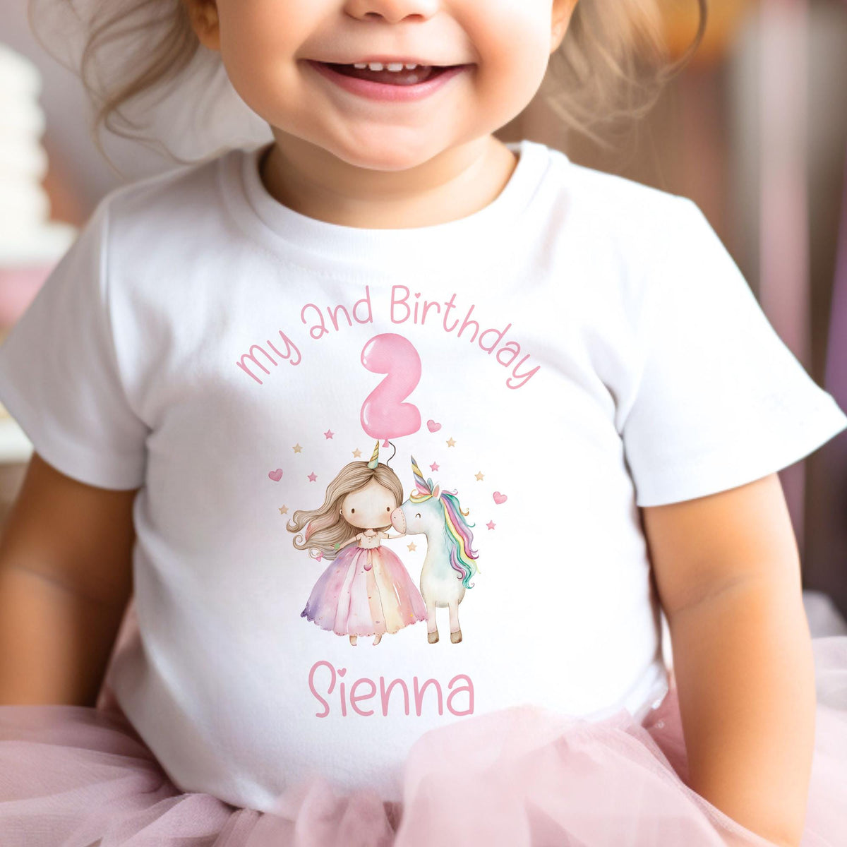 Unicorn Princess Birthday T-shirt