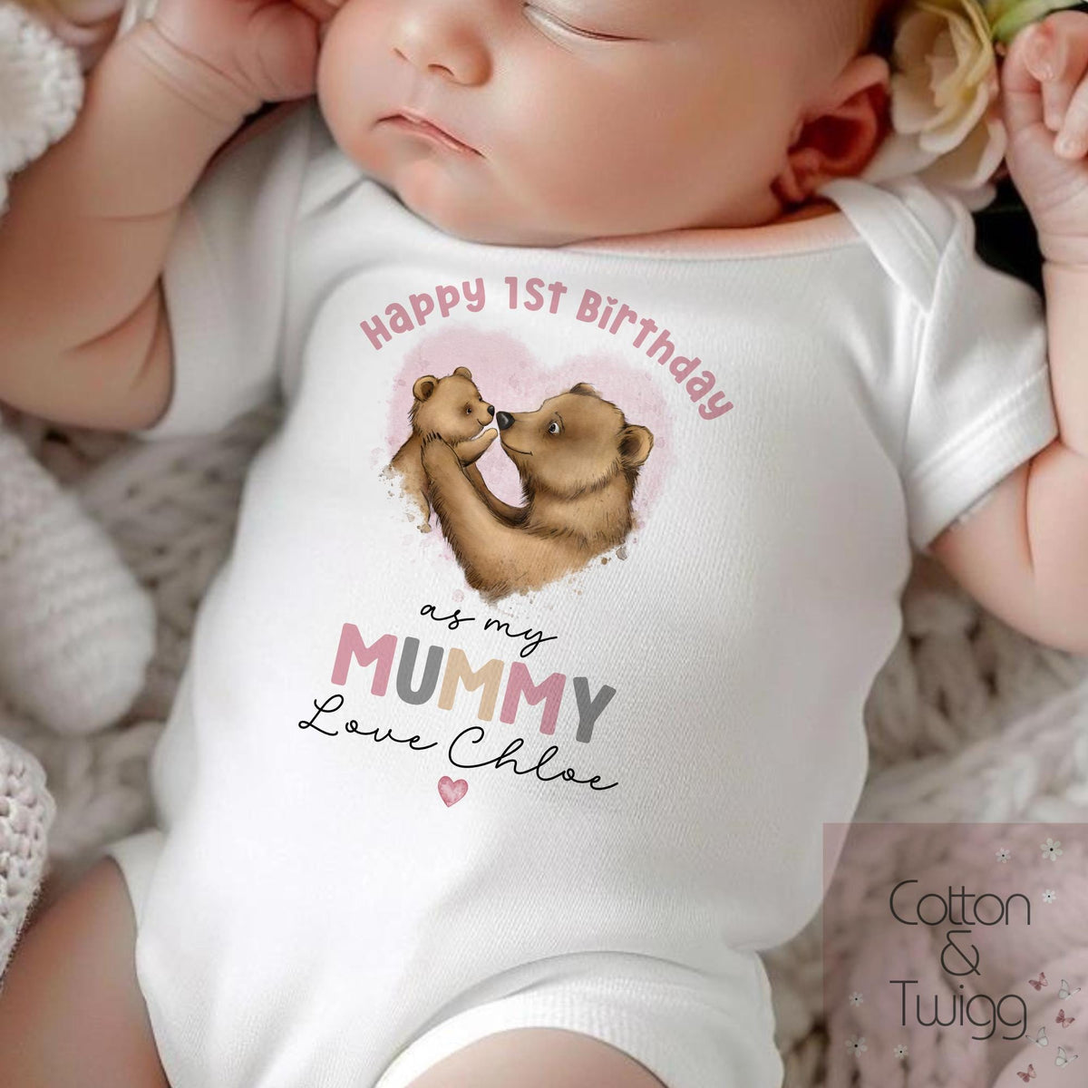 Pink Mummy Birthday Vest