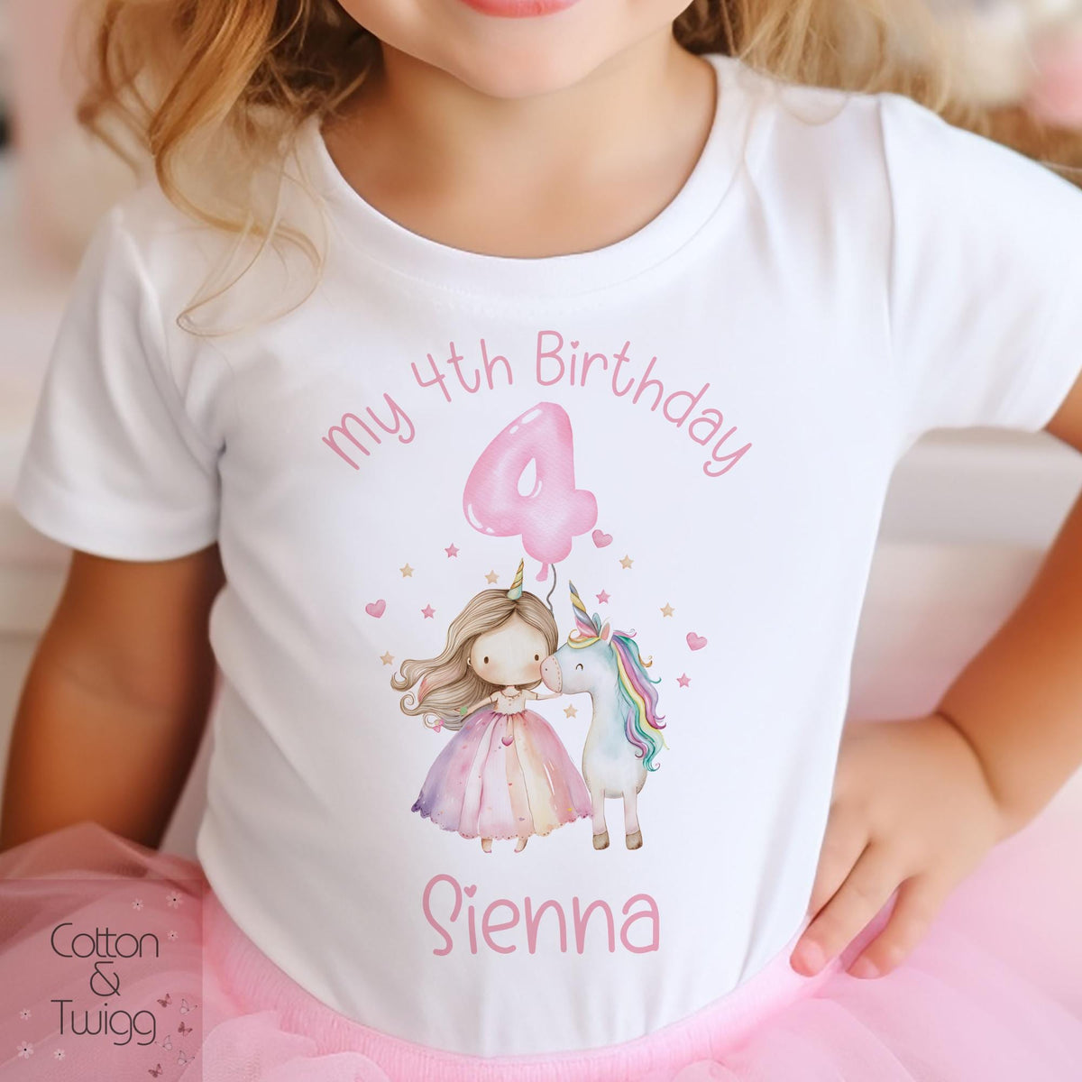 Unicorn Princess Birthday T-shirt