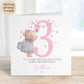 Pink Teddy Number 1 First Birthday Card for Girls – photo 3