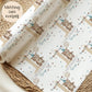 Boys party teddy birthday wrapping paper