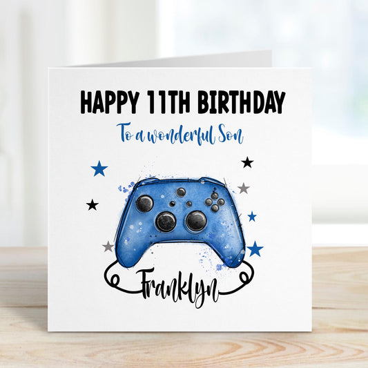 Gamer Controller Any Age Birthday Card for Boys or Girls – Cotton and Twigg