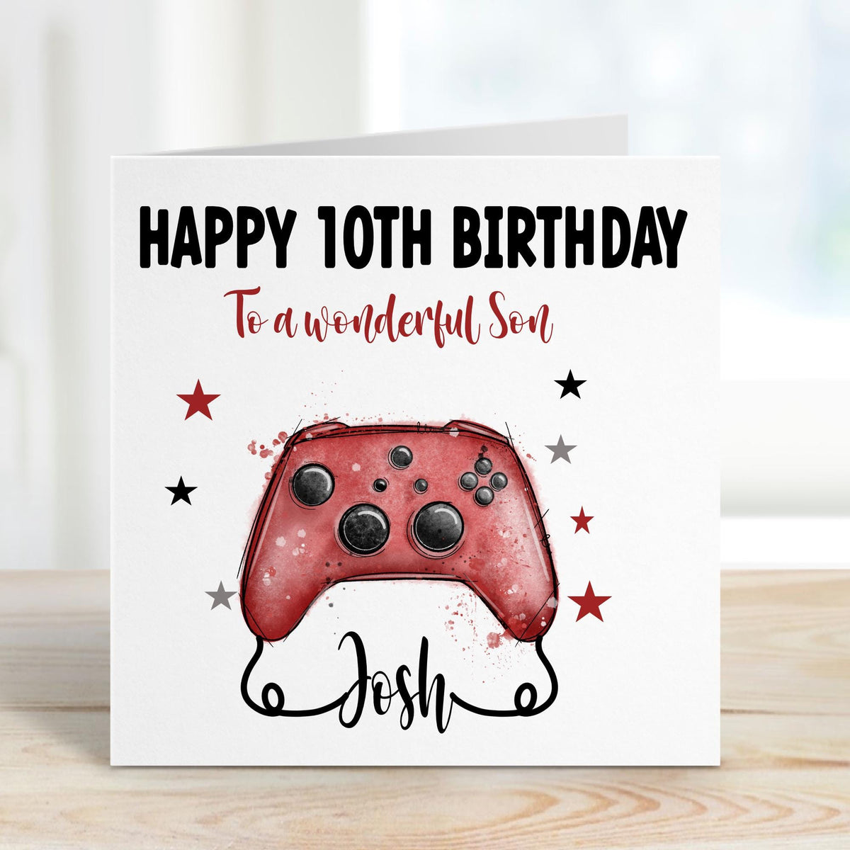 Gamer Controller Any Age Birthday Card for Boys or Girls – photo 2