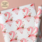 Girls strawberry 2nd birthday wrapping paper