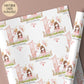 Girls princess 2nd birthday wrapping paper