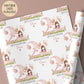 Girls bunny 2nd birthday wrapping paper