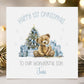 Teddy & Blue Presents Baby's First Christmas Card for Baby Boy – photo 2