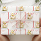Girls duck 1st birthday wrapping paper
