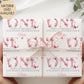 Girls pink butterfly 1st birthday wrapping paper