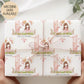Girls princess 1st birthday wrapping paper
