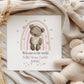 Pink Rainbow Teddy New Baby Girl Card – photo 3