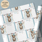 Boys rainbow teddy 1st birthday wrapping paper