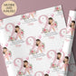 Girls pink fairy 2nd birthday wrapping paper