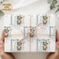 Boys rainbow teddy 1st birthday wrapping paper
