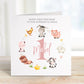 Farm Animals Wreath Birthday Card for Baby Girls – photo 4