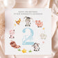 Farm Animals Wreath Birthday Card for Baby Boys – photo 2