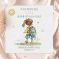 Little Girl with Backpack First Day at School Card – photo 3