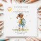 Little Girl with Backpack First Day at School Card – Cotton and Twigg