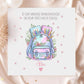Floral Backpack First Day at School Card for Girls – photo 3
