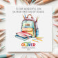Backpack & Books First Day at School Card for Boys or Girls – photo 3