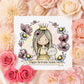 Princess & Bunny Floral Frame Birthday Card for Little Girls – photo 2