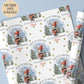Kids bunny 1st Christmas wrapping paper