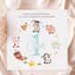 Farm Animals Wreath Birthday Card for Baby Boys – photo 4