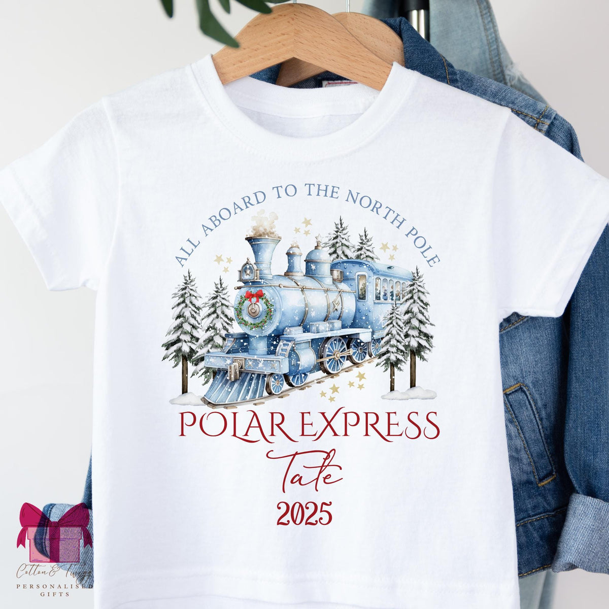 Pink North Pole Train Sweatshirt