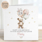 Teddy & Balloons 18th Birthday Card for Her – Cotton and Twigg