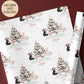 Kids teddy bear Christmas wrapping paper