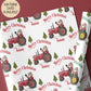 Kids tractor Christmas wrapping paper